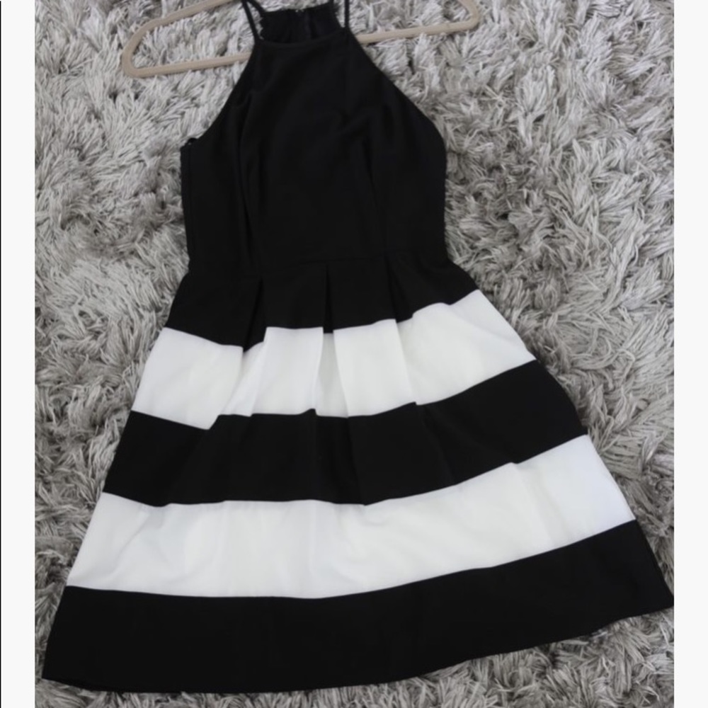 Black halter dress